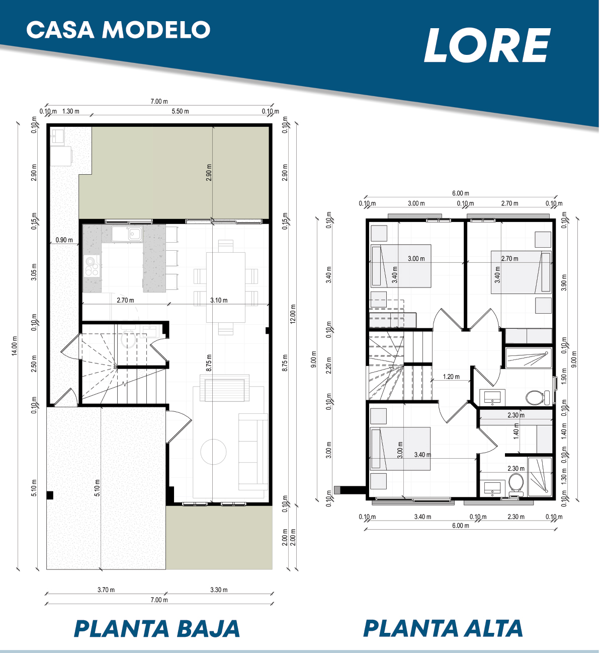 Area de costrucción: 113m2
